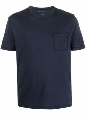Officine Generale pocket-detail cotton T-shirt - Blue