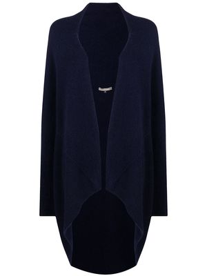 Suzusan seamless cashmere upside-down cardigan - Blue