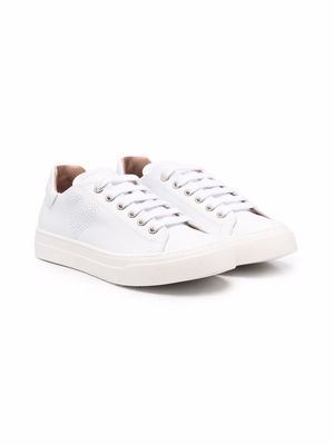 TWINSET Kids lace-up low-top sneakers - White