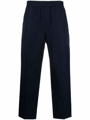A.P.C. elasticated straight-leg trousers - Blue