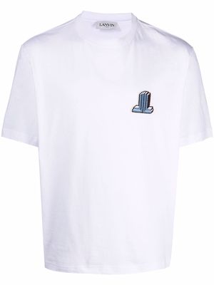 LANVIN logo patch T-shirt - White