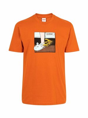 Supreme bed-print short-sleeve T-shirt - Orange