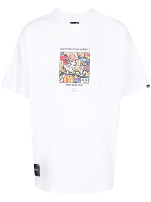izzue graphic-print short-sleeved T-shirt - White