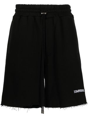 DOMREBEL embroidered-logo shorts - Black