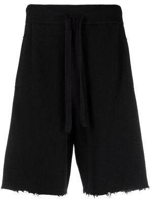 Laneus drawstring-waist shorts - Black
