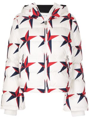 Perfect Moment Polar Flare star-print puffer jacket - White