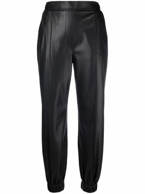 BOSS cropped tapered-leg trousers - Black