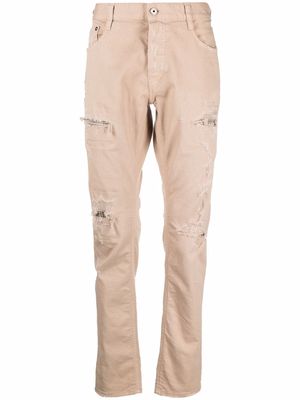 Just Cavalli ripped-detailed slim-fit jeans - Neutrals