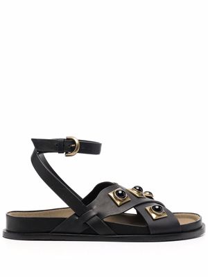ETRO embellished open-toe sandals - Black