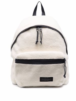 Eastpak padded shearling backpack - White