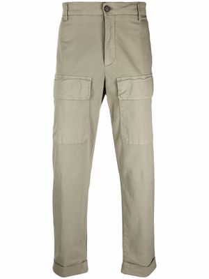 Eleventy straight-leg multiple-pocket trousers - Green