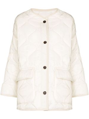 Frankie Shop Teddy diamond-quilting puffer jacket - Neutrals