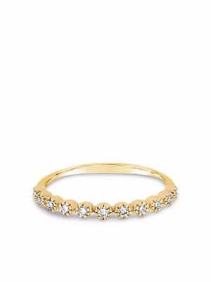 Dinny Hall 14kt yellow gold Forget Me Not diamond ring