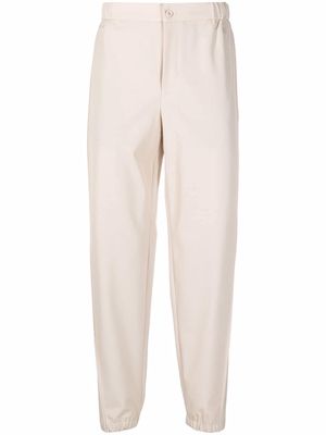 Emporio Armani seam-detail cropped trousers - Neutrals