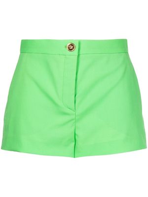 Versace high-waisted wool shorts - Green