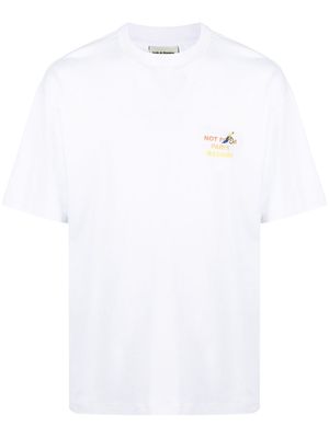Drôle De Monsieur NFPM Perroquet print T-shirt - White