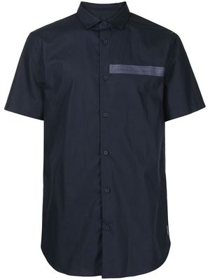 Armani Exchange chest logo-print shirt - Blue