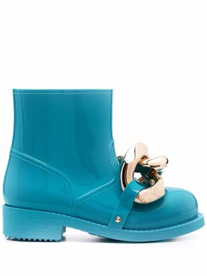 JW Anderson Chain rubber ankle boots - Blue