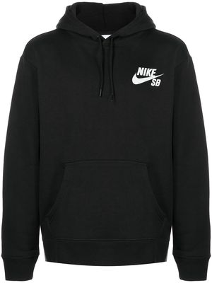 Nike logo-print drawstring hoodie - Black