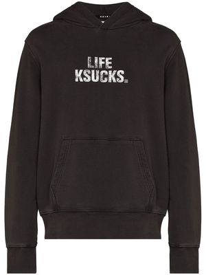 Ksubi Ksucks Kash cotton hoodie - Black
