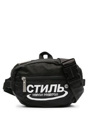 Heron Preston logo-print belt bag - Black