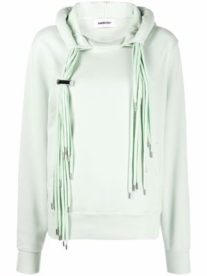 AMBUSH multi-cord cotton hoodie - Green