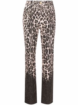 Roberto Cavalli leopard-print jeans - Pink