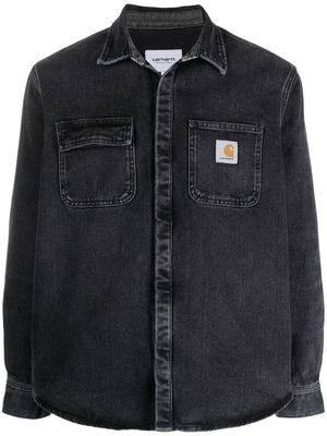 Carhartt WIP patch-pocket organic cotton denim jacket - Black