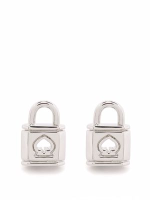 Kate Spade Lock and Spade stud earrings - Silver