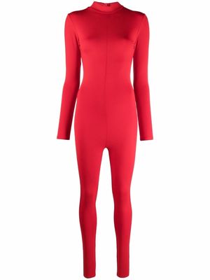 Alchemy slim-fit long-sleeve jumpsuit - Red
