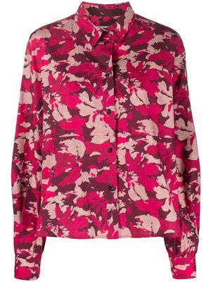 Woolrich floral-print cotton shirt - Pink