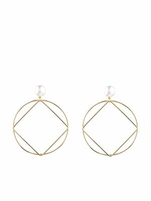 AUTORE MODA Grace pearl earrings - Gold