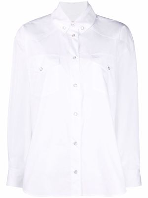 Alexandre Vauthier long-sleeve cotton shirt - White