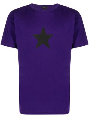 agnès b. Brando star-print T-shirt - Purple