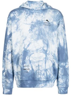 Mauna Kea tie-dye print hoodie - Blue