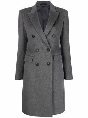 Tagliatore double-breasted cashmere coat - Grey