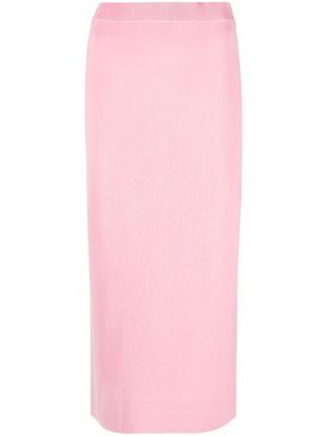 12 STOREEZ knitted midi skirt - Pink