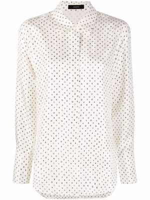 JOSEPH Joe geometric-print silk blouse - Neutrals