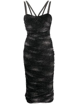 Philipp Plein Greta glitter bodycon dress - Black