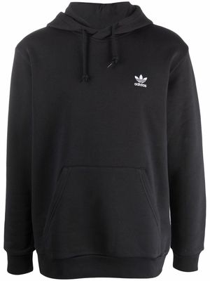 adidas embroidered-logo hoodie - Black