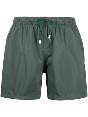 Fedeli logo-patch swim shorts - Green