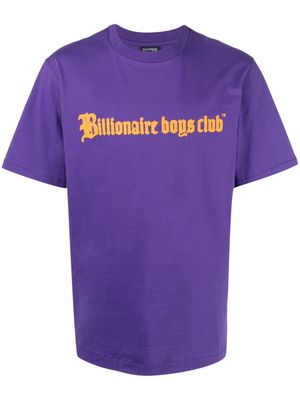 Billionaire Boys Club logo-print T-shirt - Purple