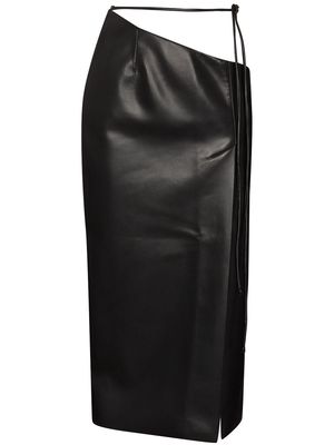 Aleksandre Akhalkatsishvili side tie fastening pencil skirt - Black