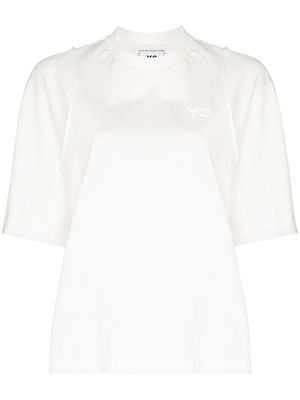 Y-3 tonal logo T-shirt - White