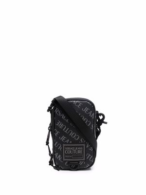 Versace Jeans Couture logo-print messenger bag - Black