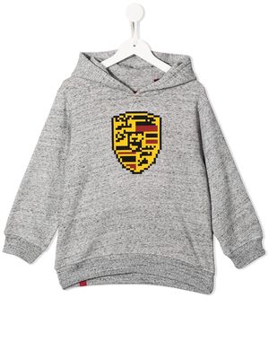 Mostly Heard Rarely Seen 8-Bit graphic-print cotton hoodie - Grey