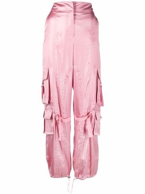 Blumarine cargo-style wide-leg trousers - Pink