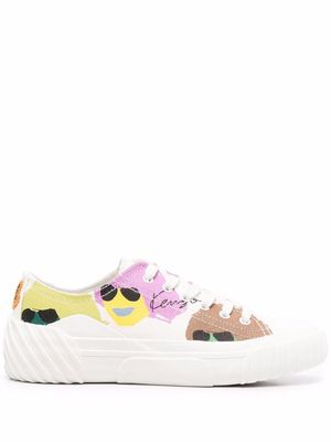 Kenzo chunky-sole graphic-print sneakers - White