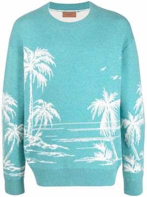 Alanui Surrounded By The Ocean jumper - Blue