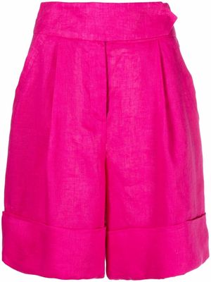 Genny high-waisted tailored shorts - Pink